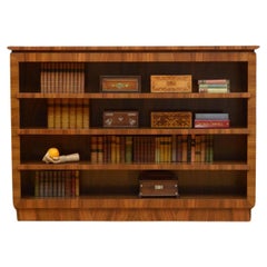 Art Deco Walnut Open Bookcase Art Deco Walnut Open Bookcase