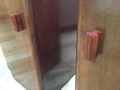 Art Deco Walnut Pair of Bedside Cabinets
