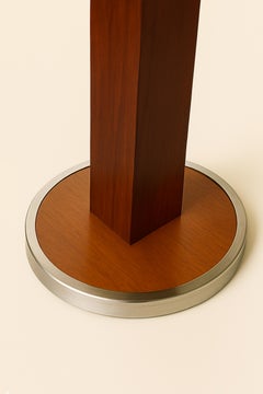 Art Deco Walnut Pedestal Table, 20th Century