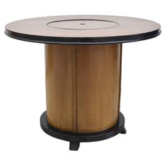 Art Deco Walnut Pop Up Cocktail Drinks Dry Bar Table, circa 1930