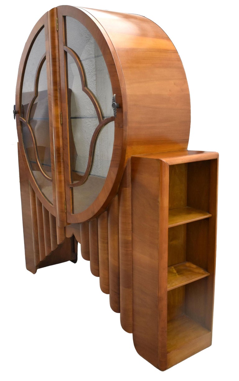 Art Deco Walnut 'Rocket Cabinet', English, c1930 For Sale at 1stDibs