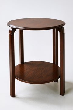 Art Deco Walnut Side Table, 20th Century
