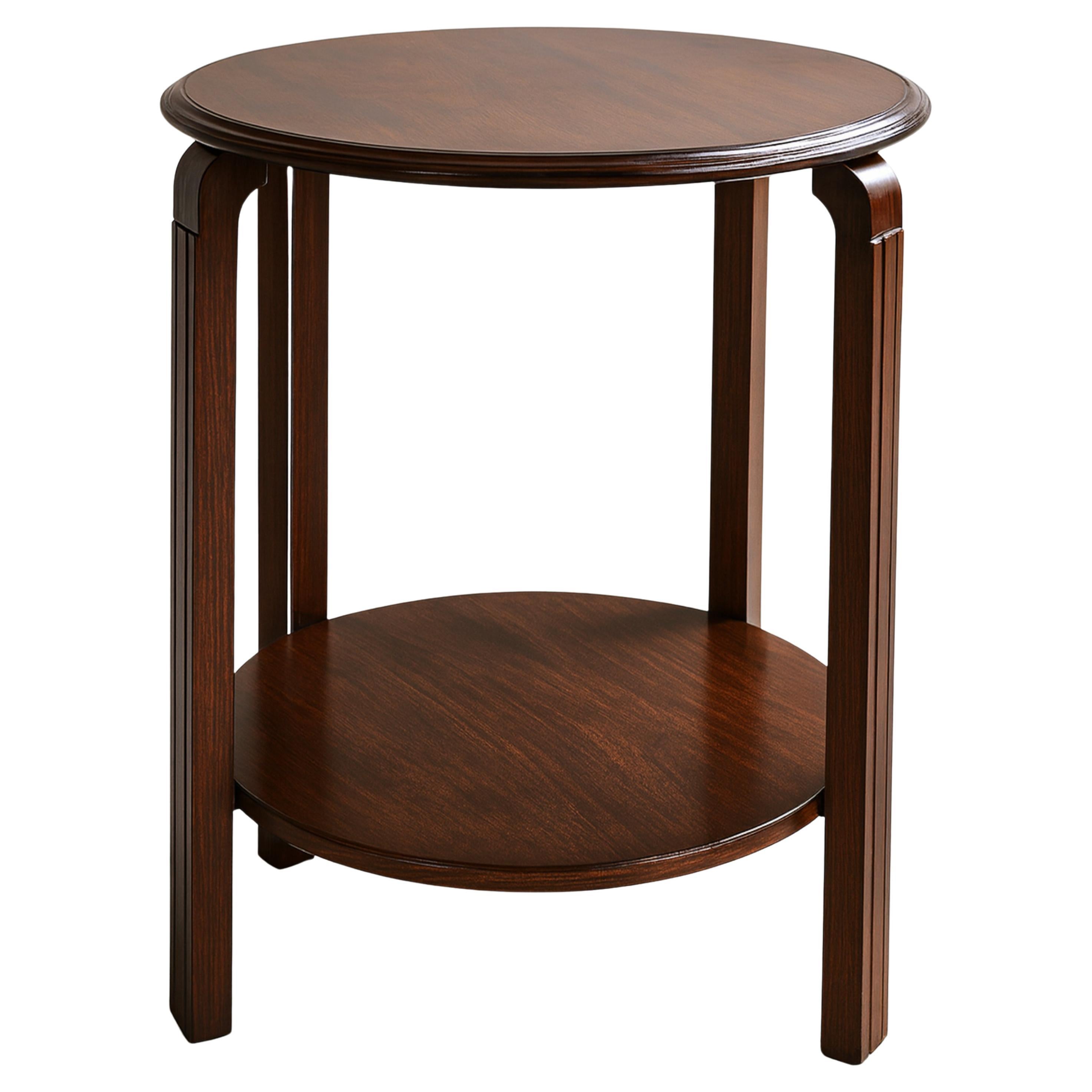Table d'appoint Art déco en noyer, 20e siècle