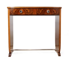 Art Deco Walnut Side Table