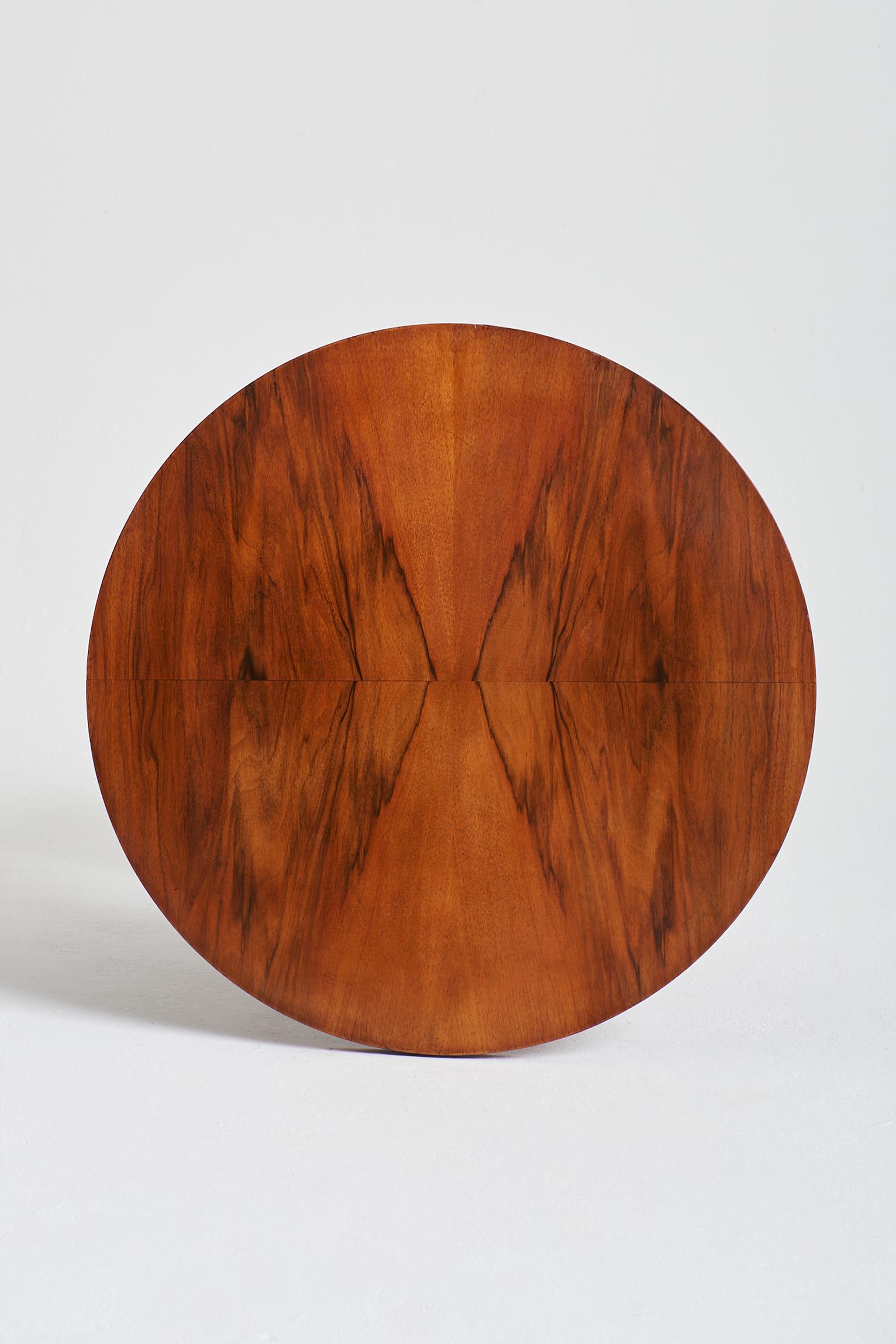 20th Century Art Deco Walnut Side Table