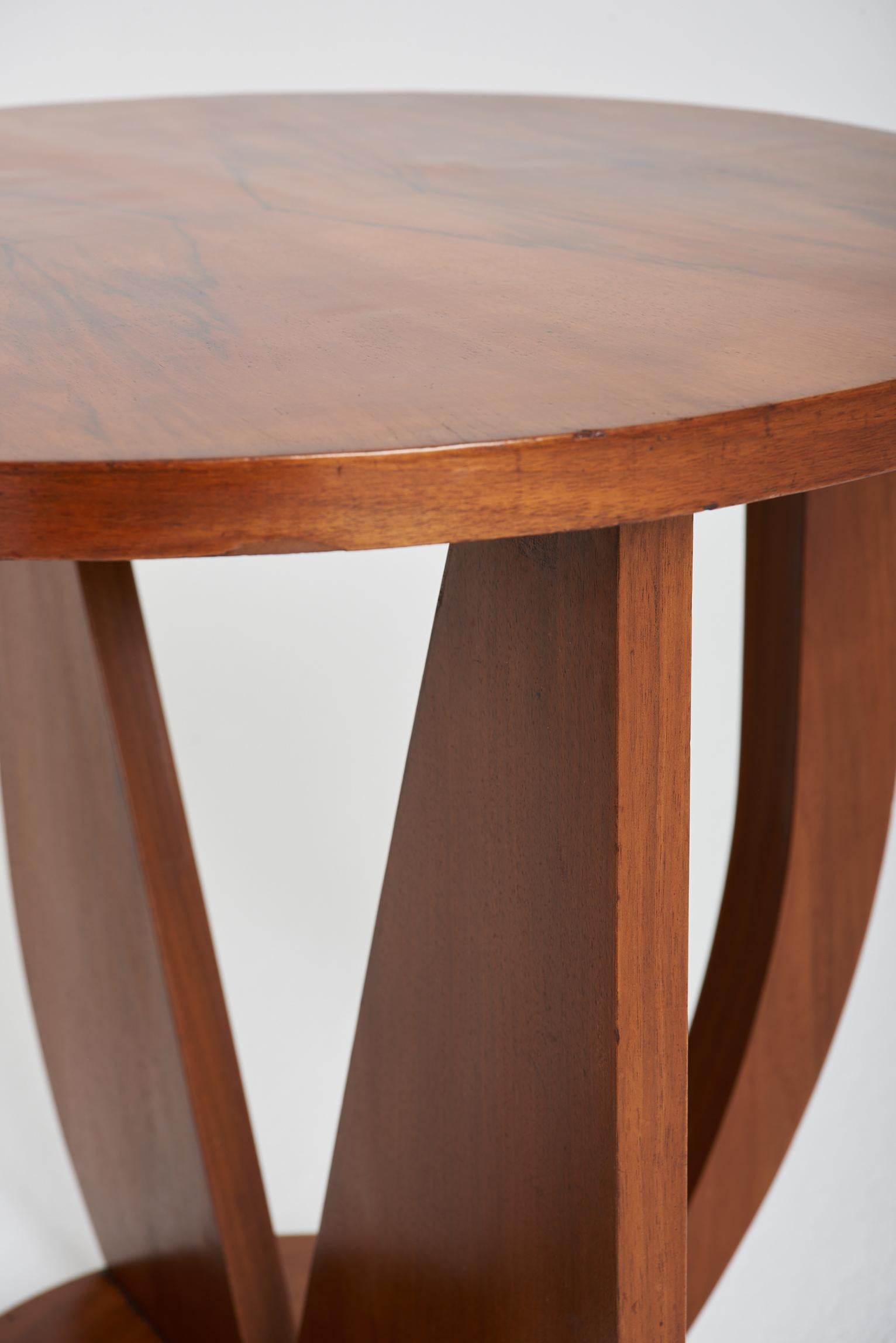Art Deco Walnut Side Table 4