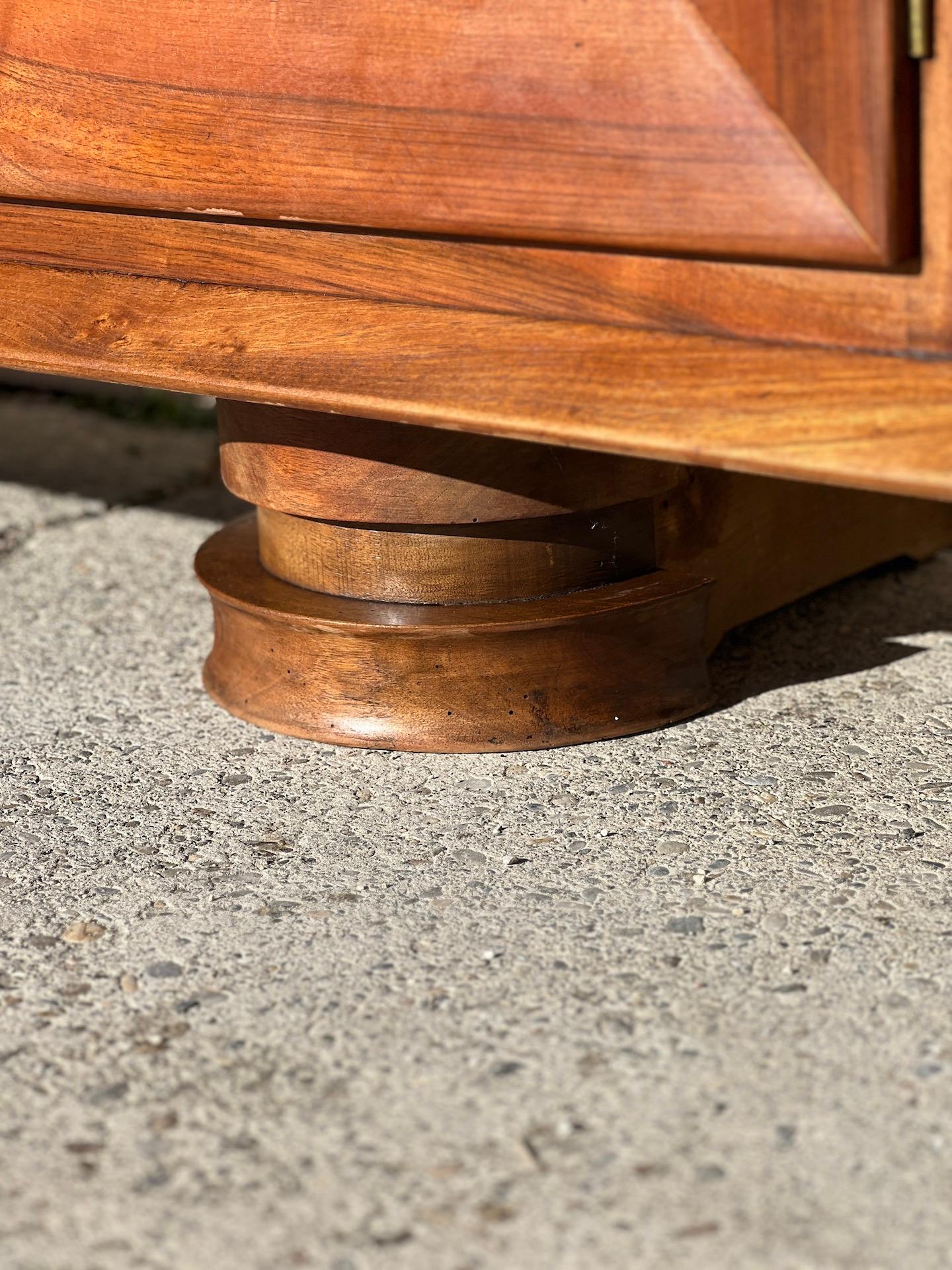 Art Deco walnut sideboard 1940 in the taste of Gaston Poisson 1