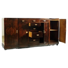 Art-Déco-Sideboard aus Nussbaumholz, 20. Jahrhundert