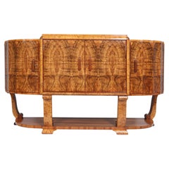 Art Deco Walnut Sideboard by Hillie