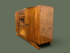 Art Deco Walnut Sideboard, France, 1930s