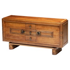 Art Deco Walnut Sideboard, France, 1930s