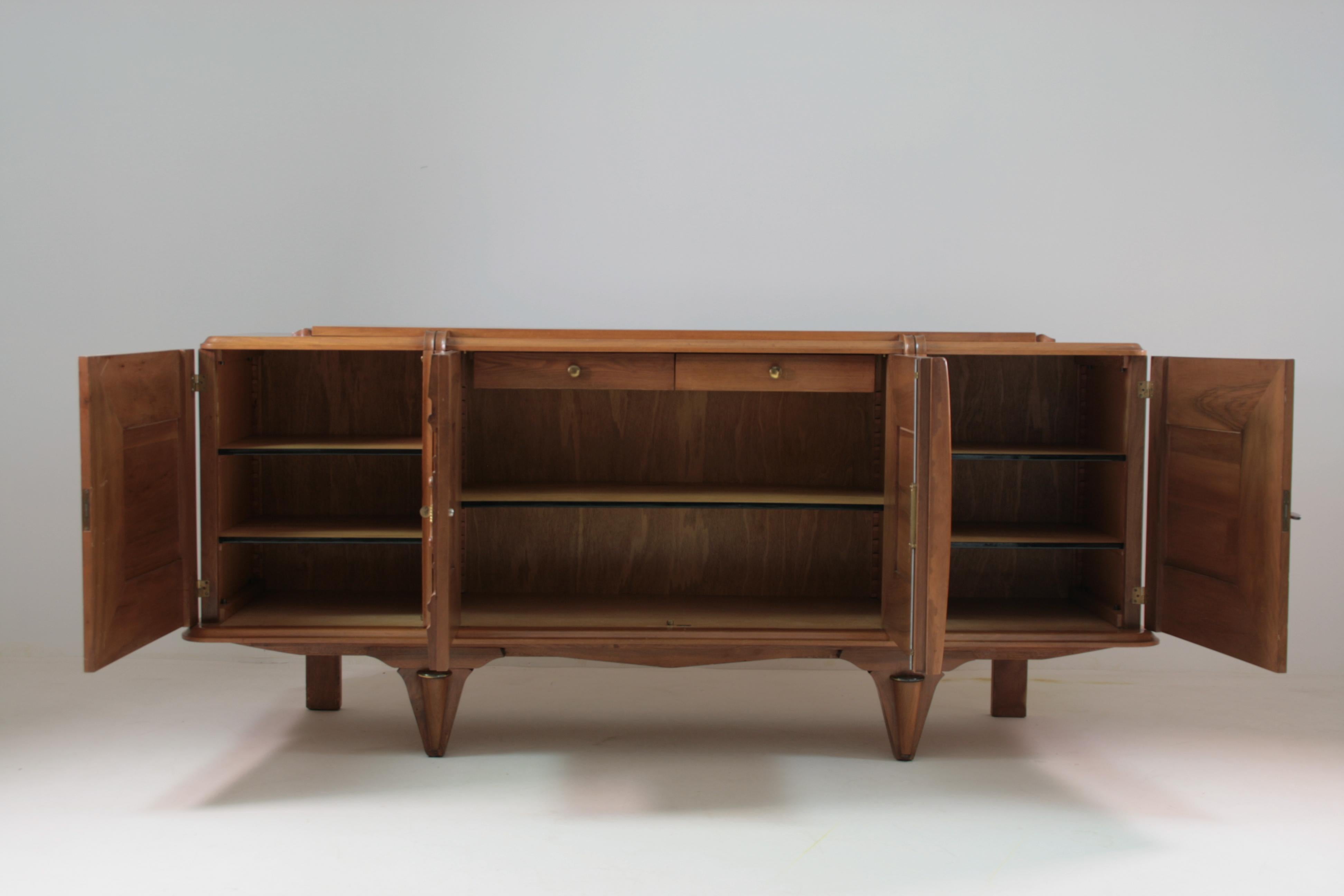 XX secolo Credenza Art Déco in noce, Francia, anni '40 in vendita
