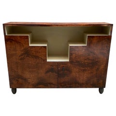 Art Deco Walnut Skyscraper Cabinet in the Manner of Paul Frankl Modernage