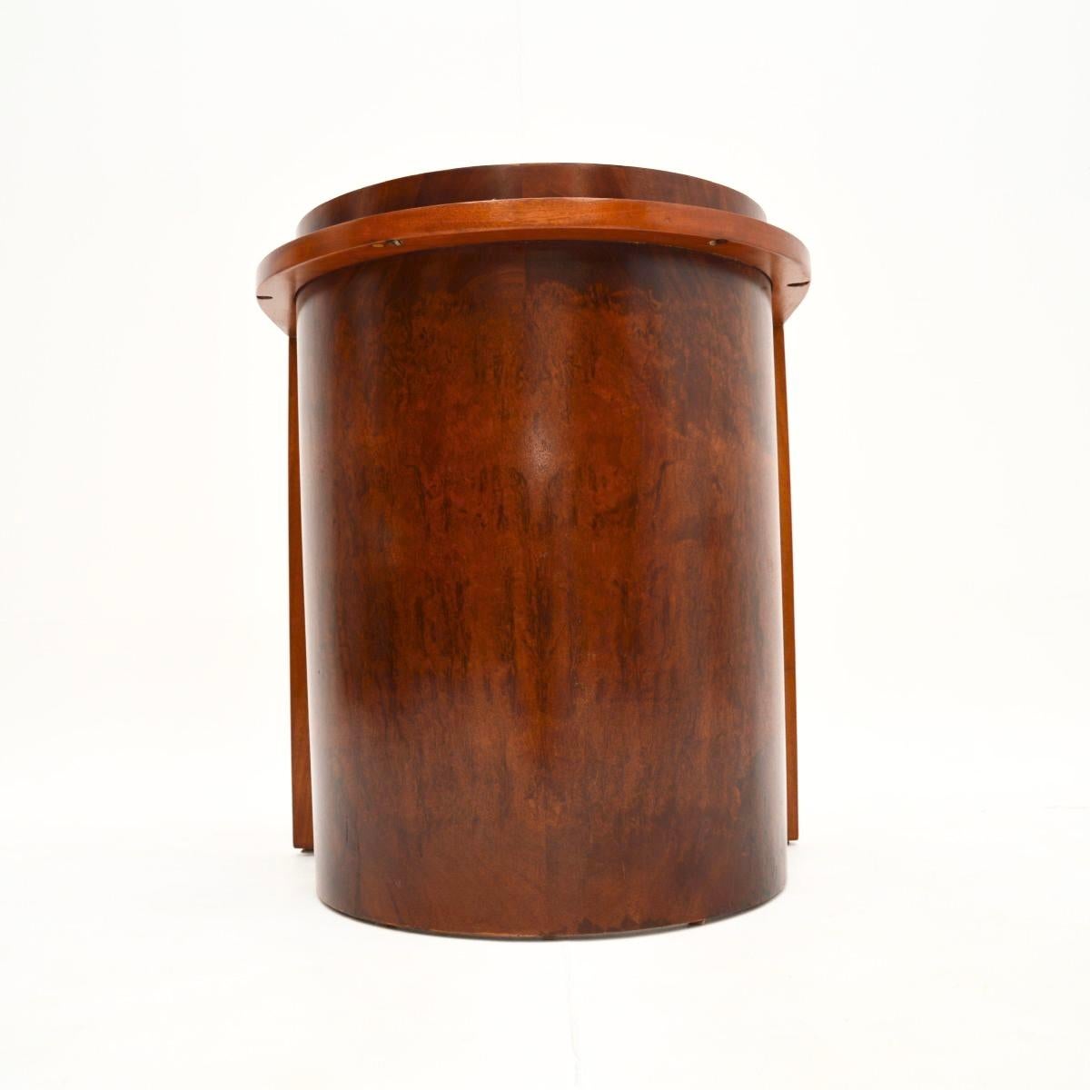 Tabouret / Chaise d'appoint Art Déco en noyer en vente 4