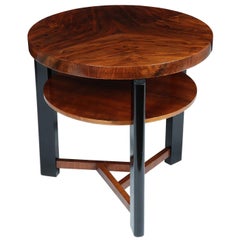 Art Deco Walnut Table, circa 1930