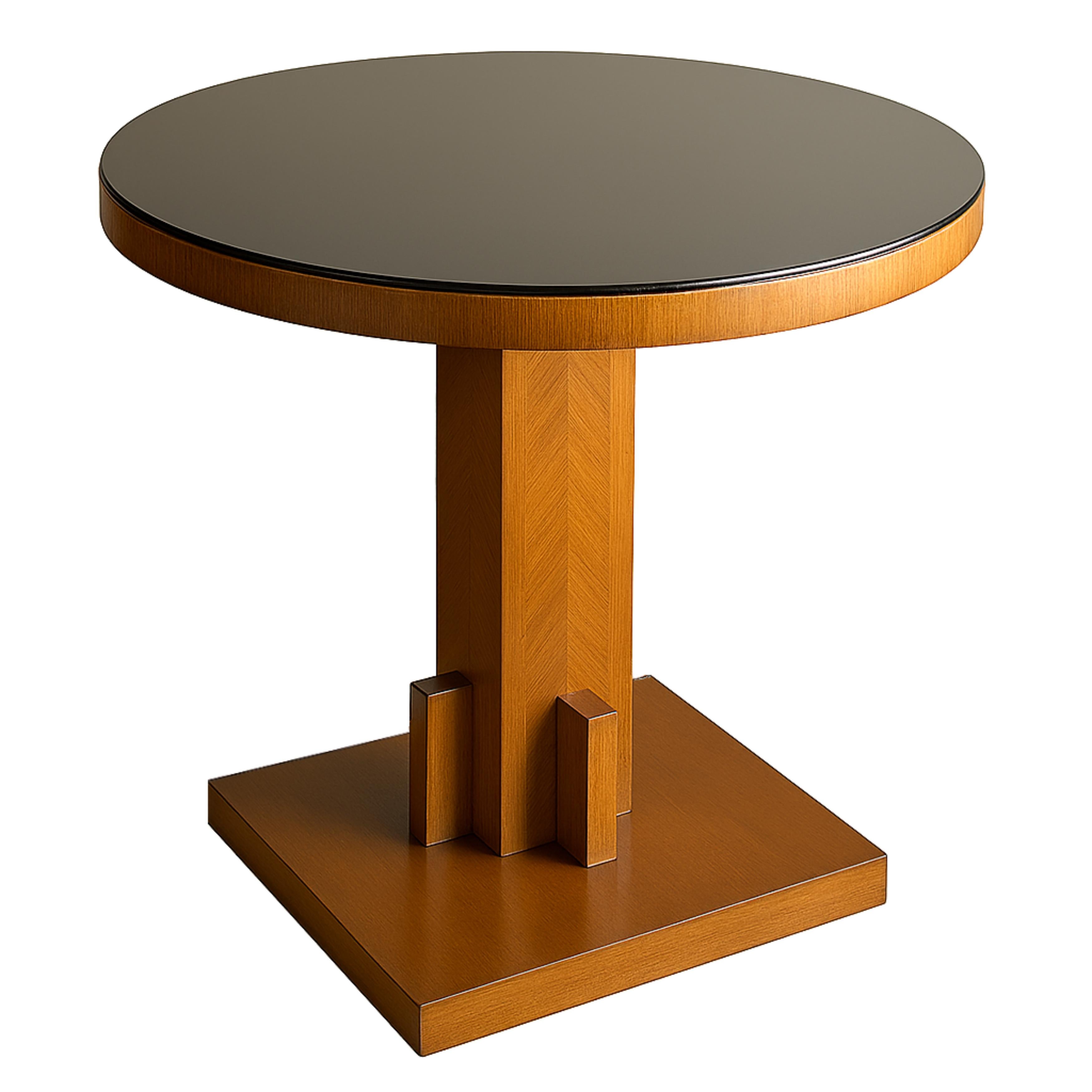 Pedestal de mesa Art Decó de nogal, Siglo XX Francés en venta