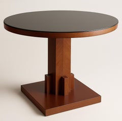 Art-Deco-Tischsockel aus Nussbaumholz, 20. Jahrhundert