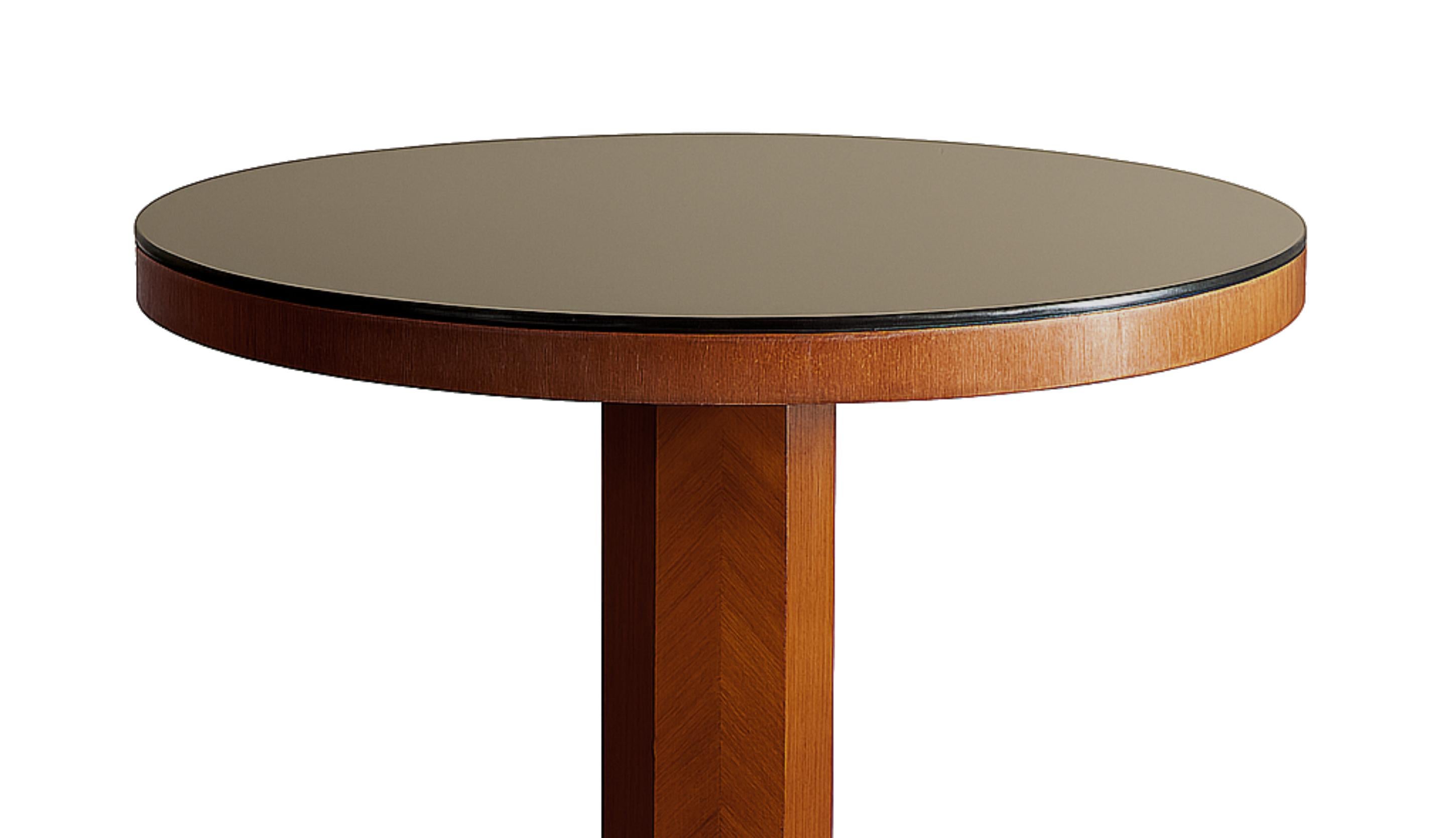 Art Deco Walnut Table Pedestal, 20th Century For Sale 1