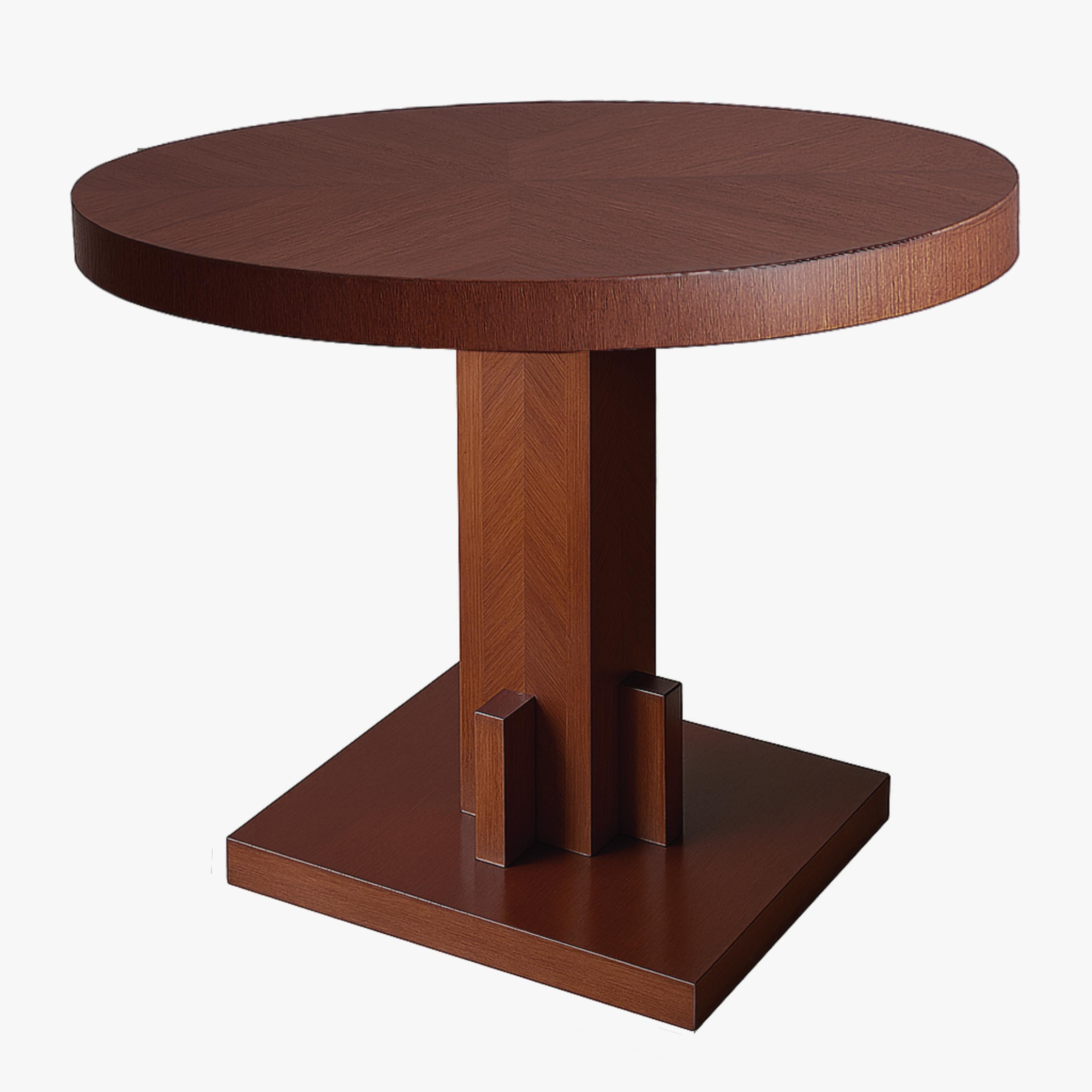 Français Piédestal de table Art Déco en noyer, 20e siècle en vente