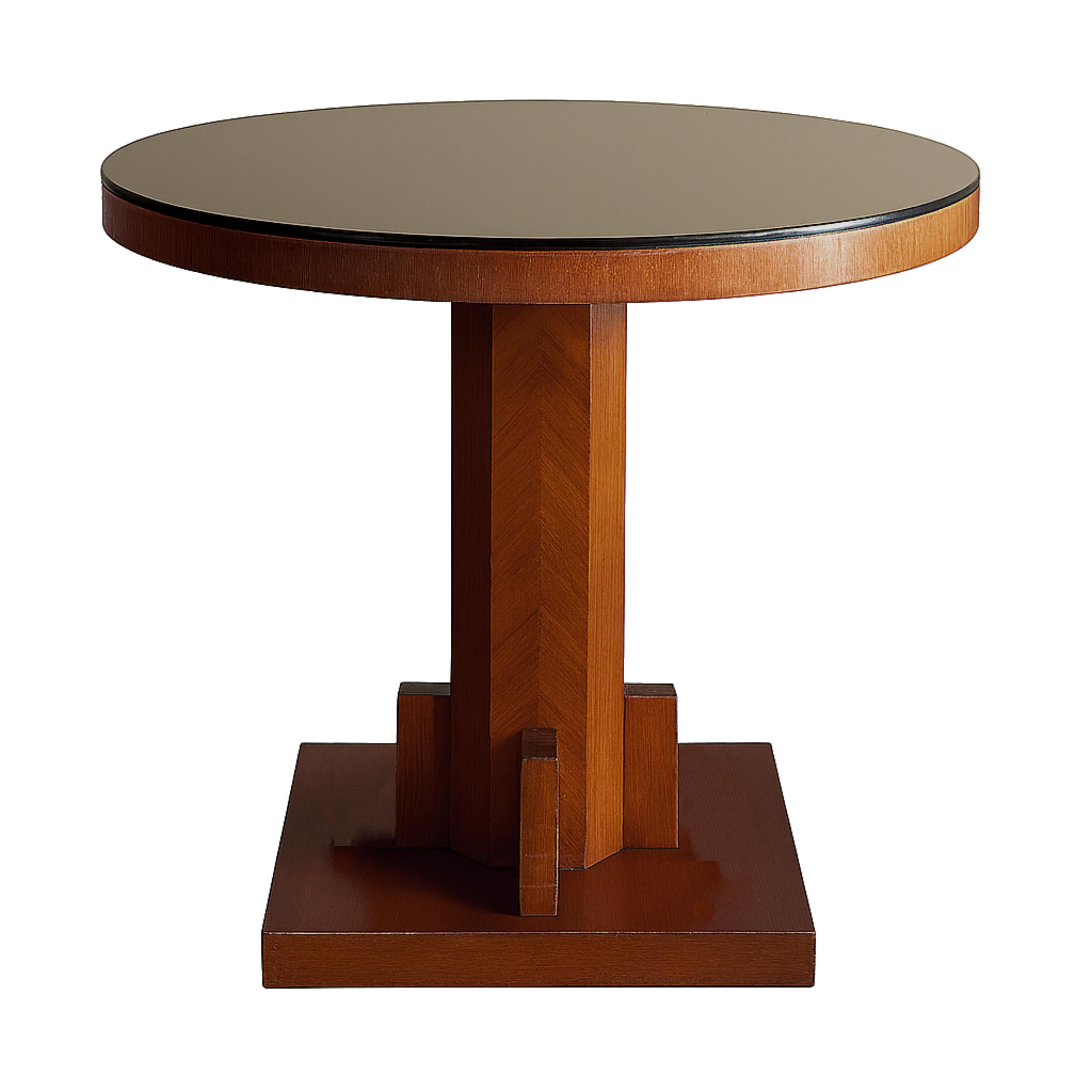 Art Deco Walnut Table Pedestal, 20th Century For Sale 2