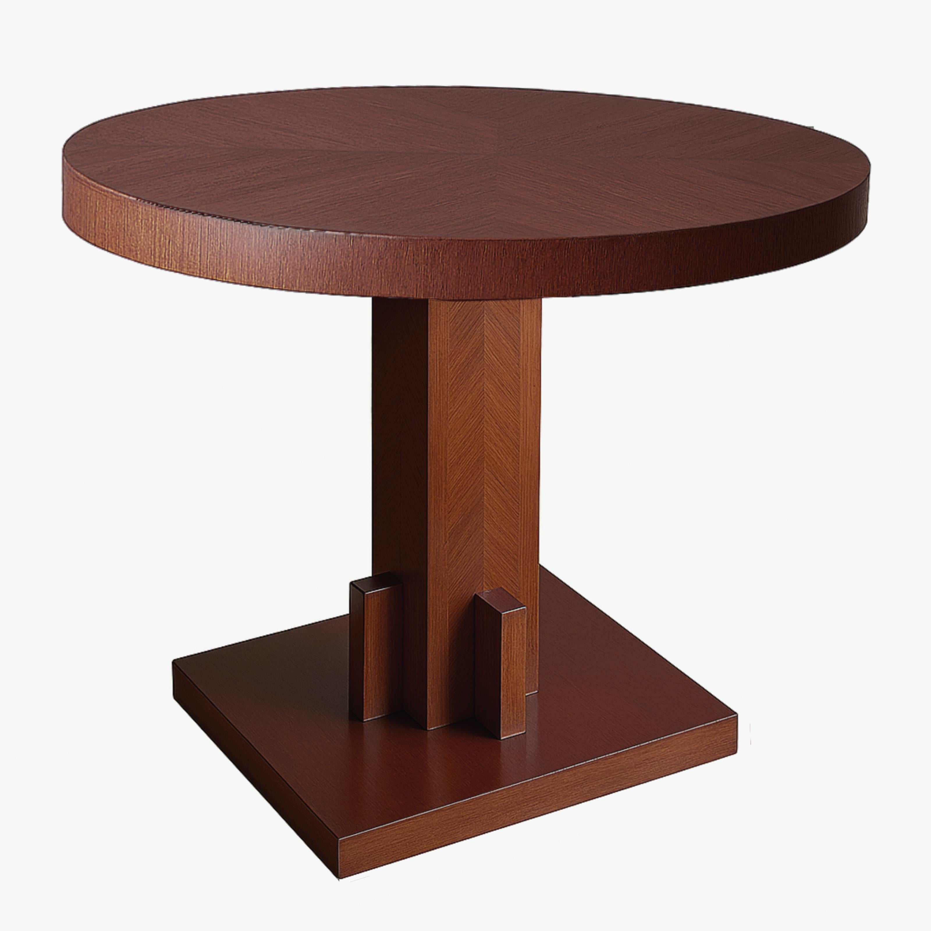 Piédestal de table Art Déco en noyer, 20e siècle État moyen - En vente à Lisbon, PT
