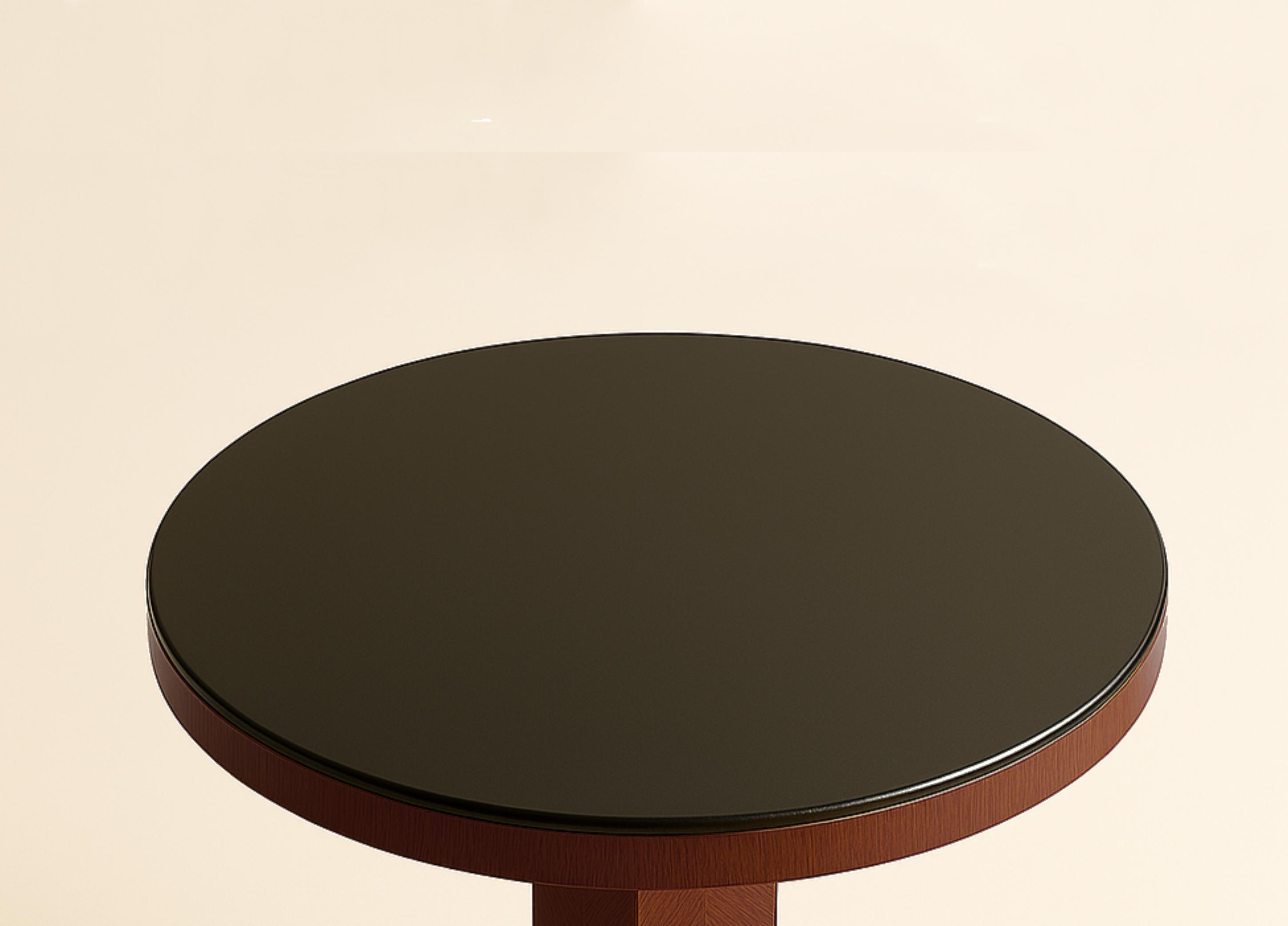 Art Deco Walnut Table Pedestal, 20th Century For Sale 4