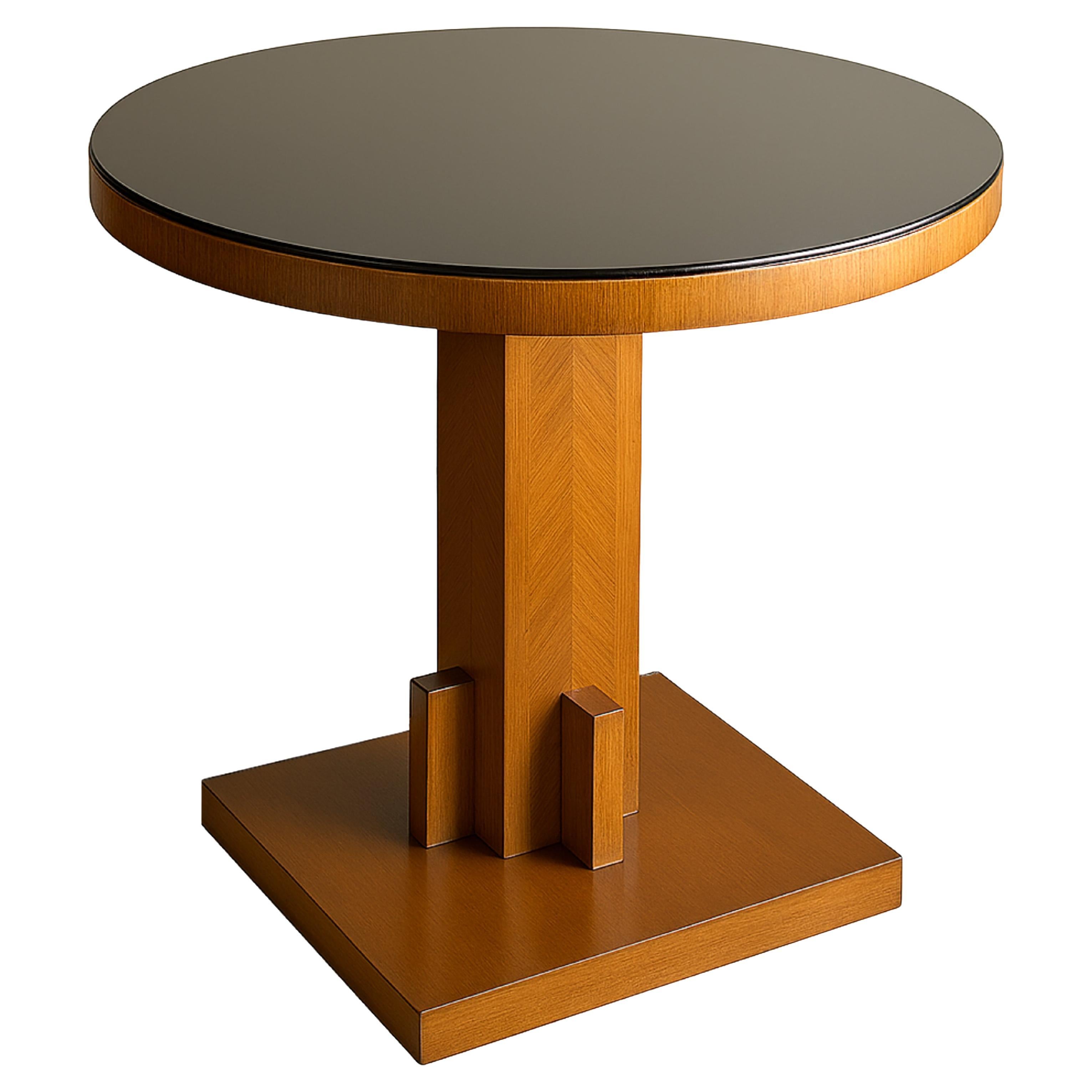 Pedestal de mesa Art Decó de nogal, Siglo XX en venta