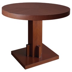 Piédestal de table Art Déco en noyer, 20e siècle