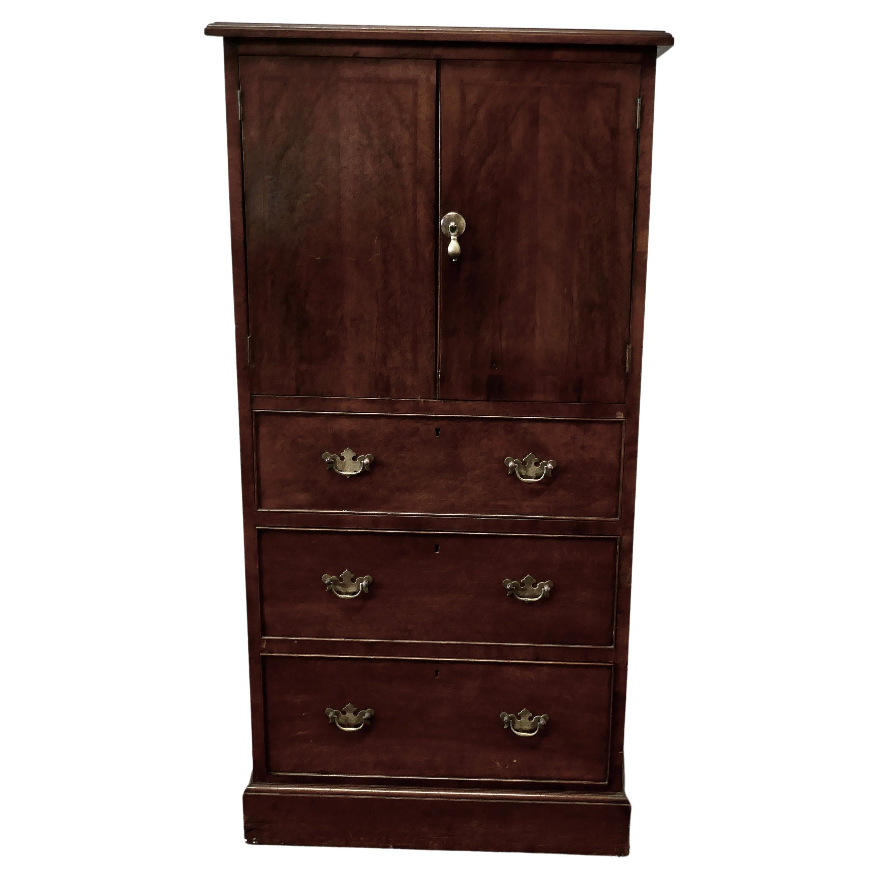 Art Deco Walnut Tall Boy