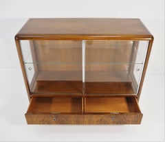 Art Deco Walnut Veneer Bar Cabinet by Jindřich Halabalafor for UP Závody, 1930s