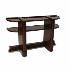 Art Deco Walnut Veneer Console, Hungary, 1930s