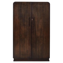 Art Deco walnut veneered wardrobe - UK, 1930s