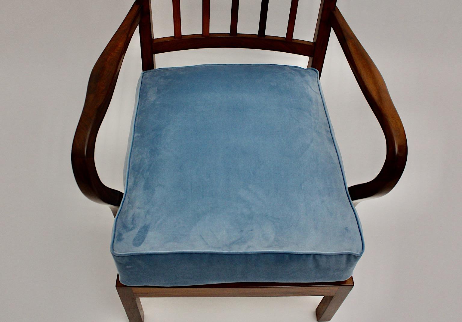 Art Decó Nogal Vintage Silla de salón Sillón Attr. Oswald Haerdtl 1930 Viena en venta 9
