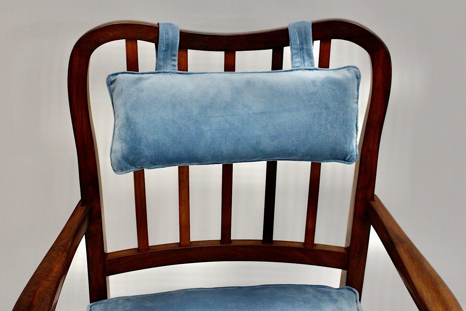Art Deco Walnut Vintage Lounge Chair Armchair Attr. Oswald Haerdtl 1930s Vienna For Sale 9