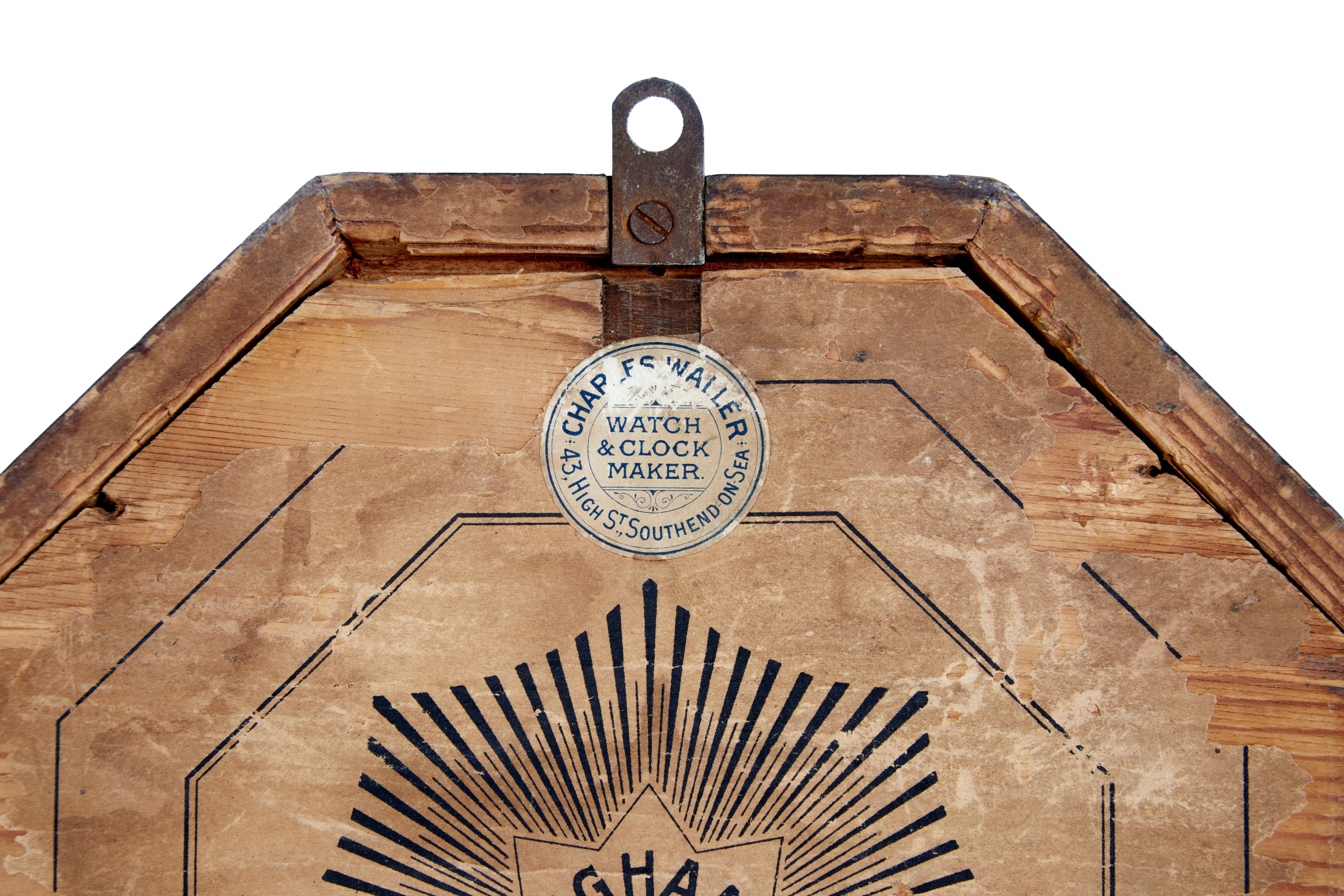 20th Century Art Deco Walnut Wall Clock by Junghans