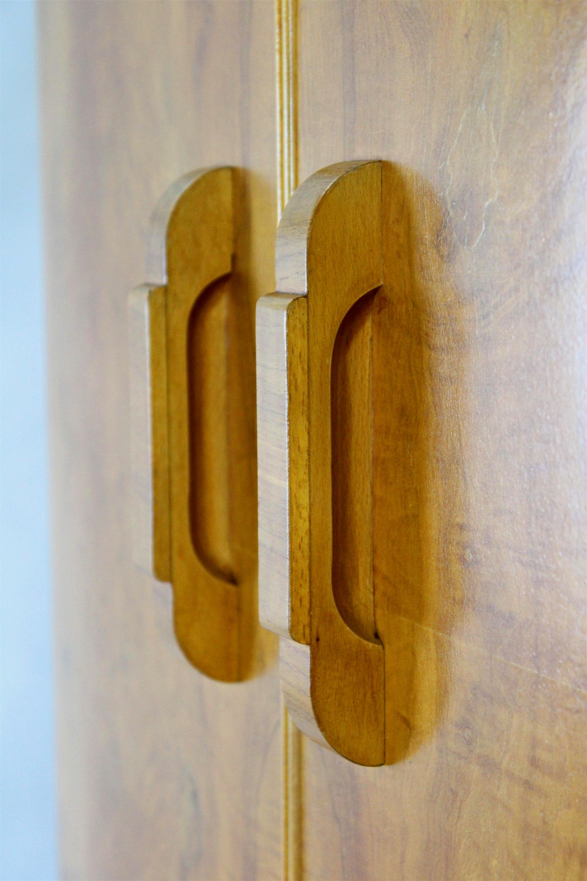 Art Deco Walnut Wardrobe by Jindrich Halabala for Up Zavody, 1940s 2