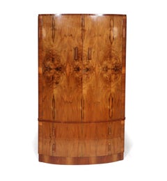 Art Deco Walnut Wardrobe, C1930