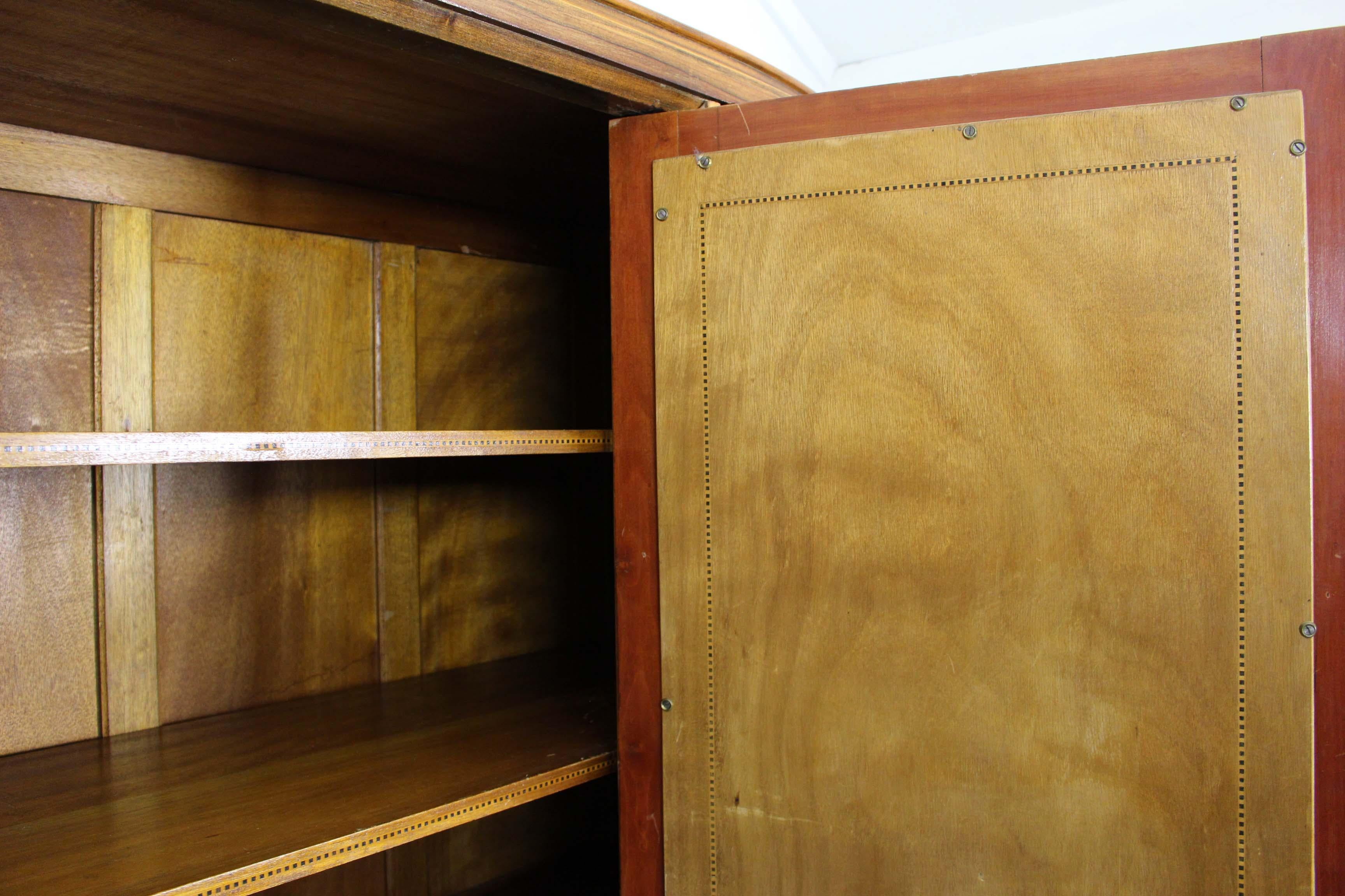 Armoire Art Déco en noyer par Guerin, Paris, 1920 1
