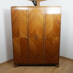 Art Deco Walnut Wardrobe