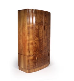 Art Deco Walnut Wardrobe