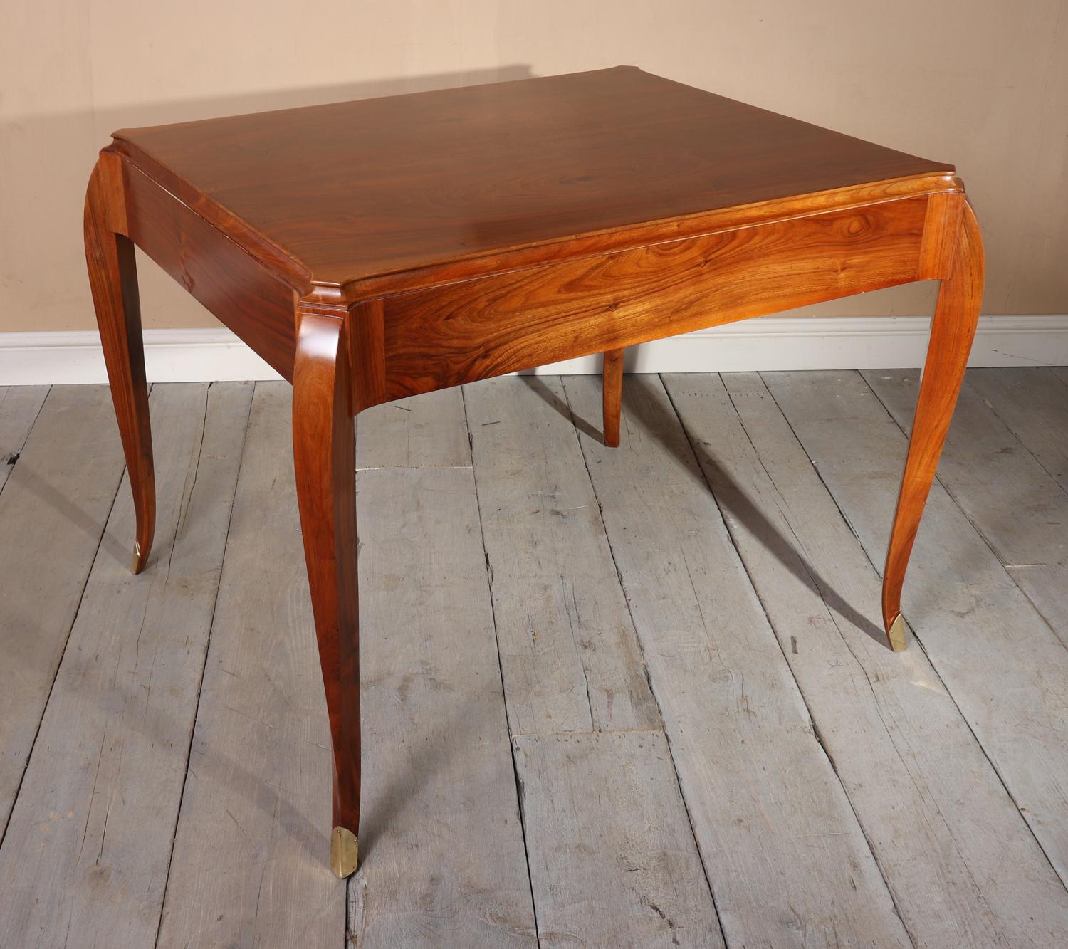 Art Deco Walnut Writing Table For Sale 8