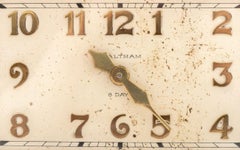 Art Deco Waltham 8 Day Brass Mantel Clock