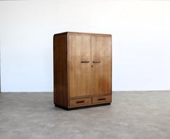 Art Deco wardrobe  cabinet  1940s