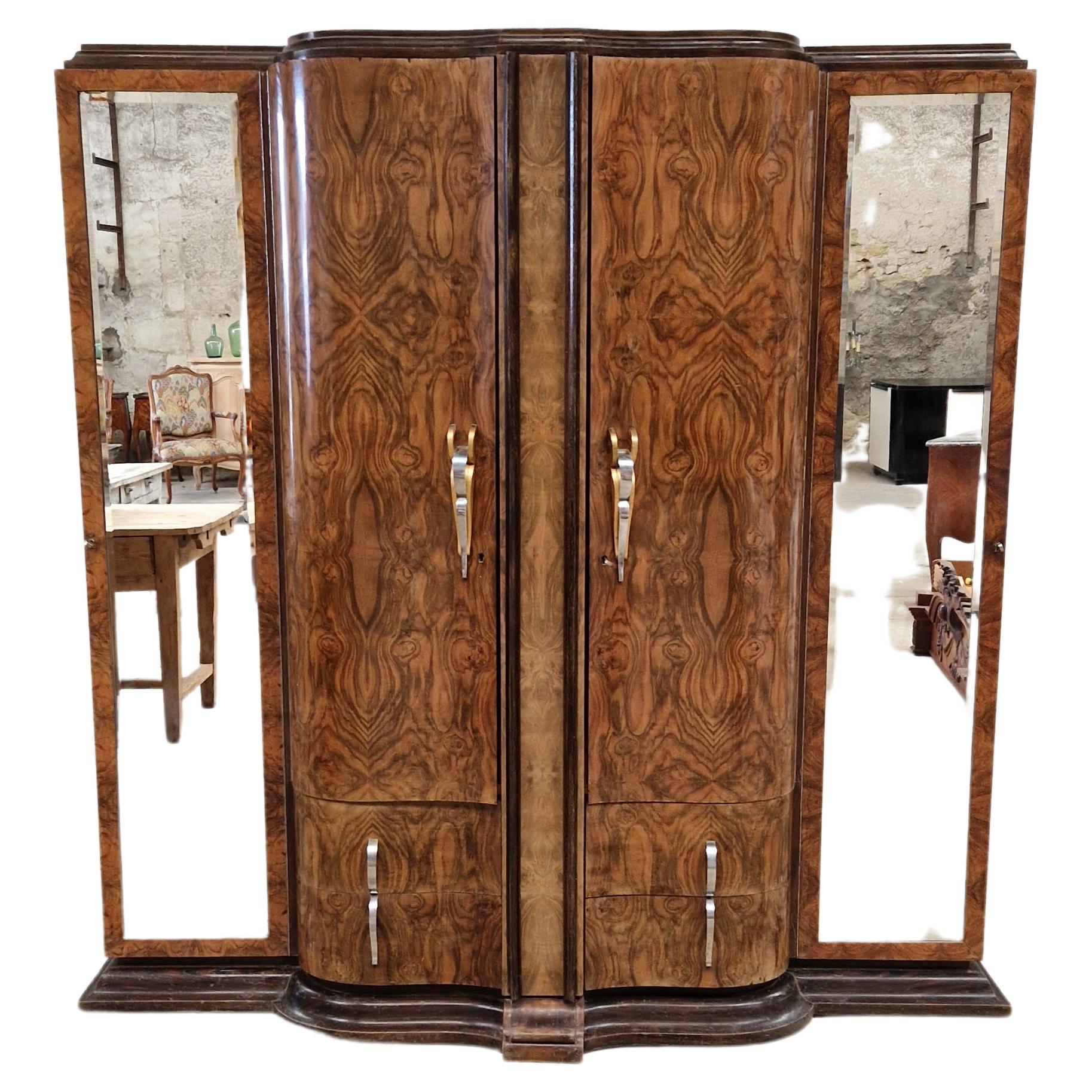 An Art Deco Gentlemans Wardrobe Armoire at 1stDibs