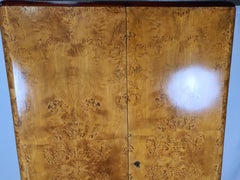 Art Decò Wardrobe in Birch with Two Doors