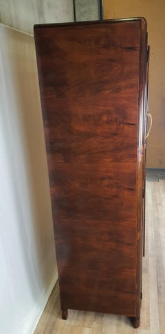 Art Decò-Garderobe aus Thuja-Birnbaum und Tanne