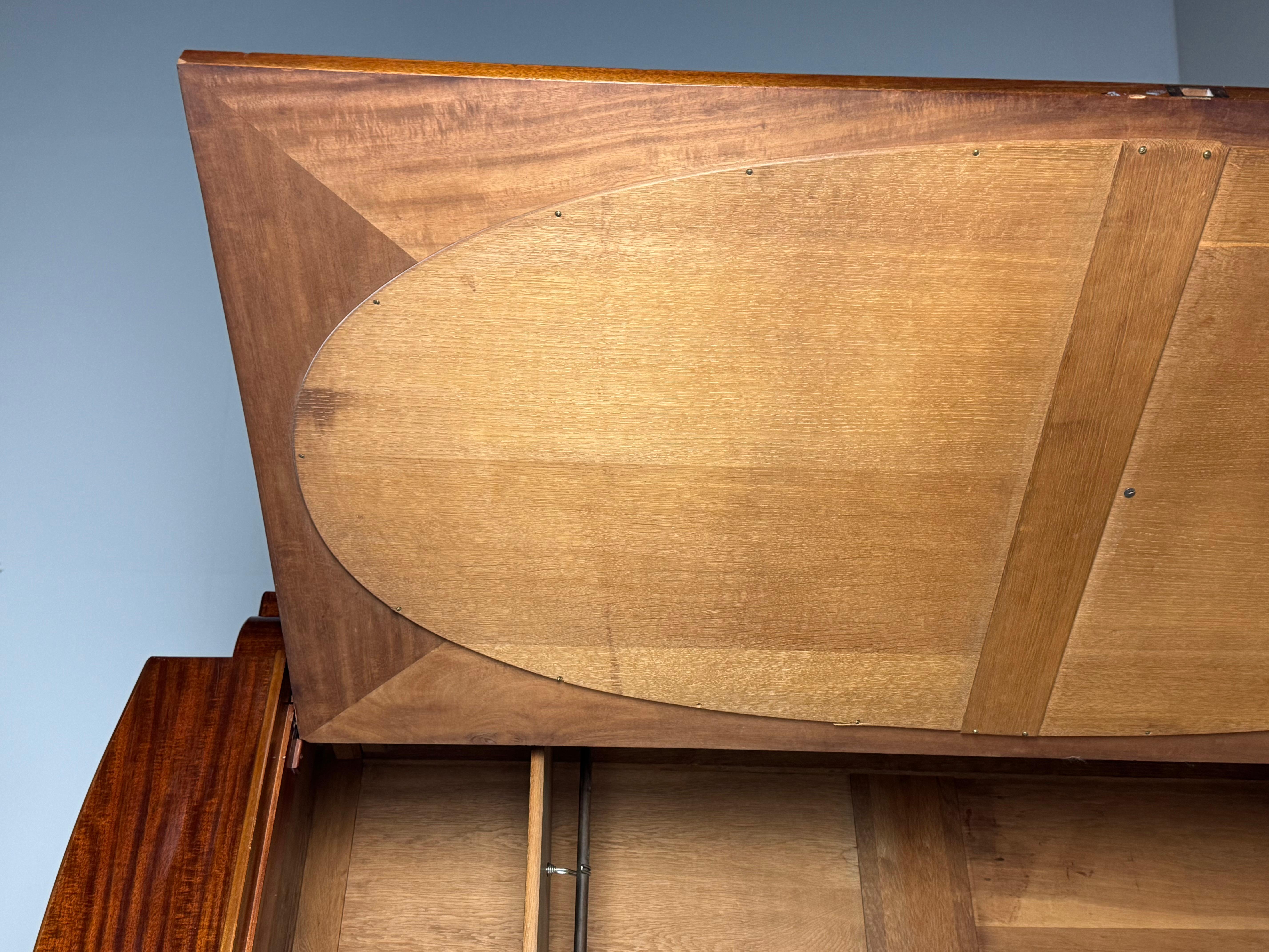 Armadio Art Deco con specchi in vendita 9