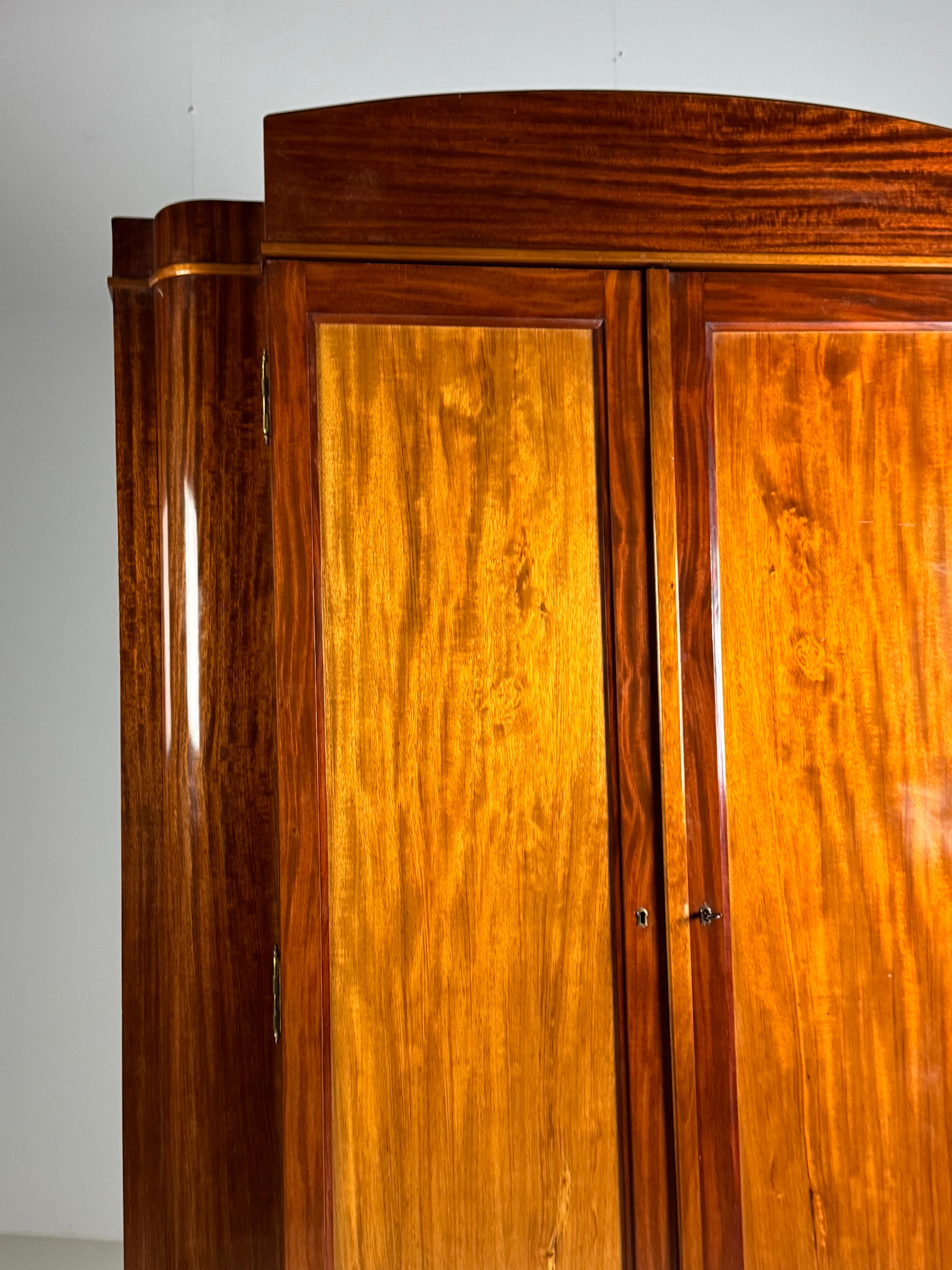 Armadio Art Deco con specchi in vendita 12