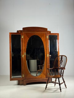 Art Deco wardrobe with mirrors