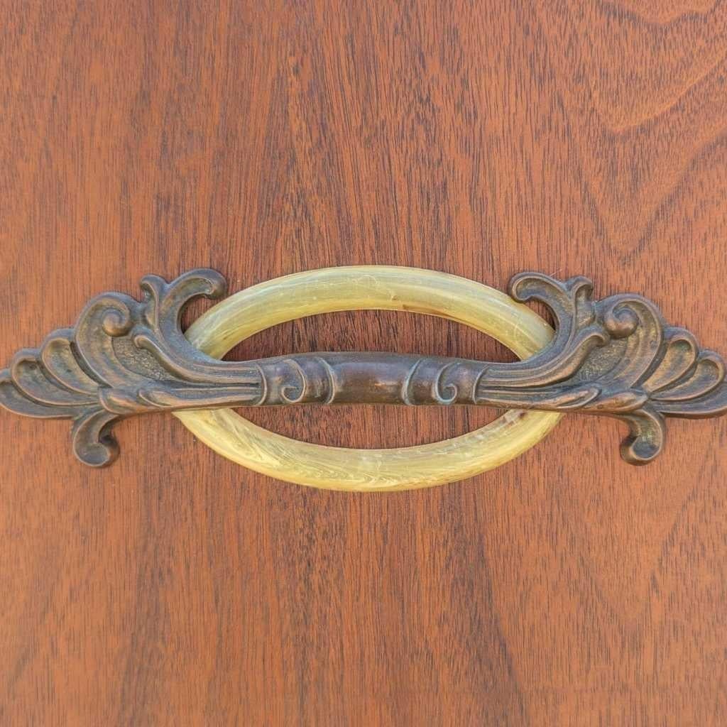 Cassettiera a cascata Art Deco, cassettone in Wood con specchio, anni '30 in vendita 8